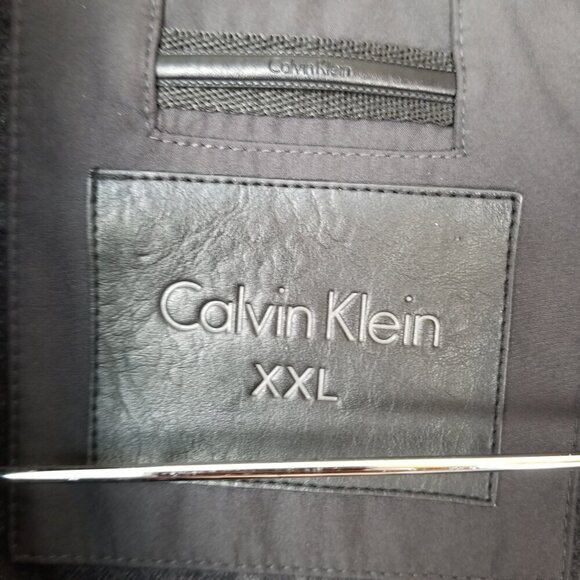 Men's Calvin Klein Black XXL Jacket Zip Up Harrington Bomber - Picture 5 of 10